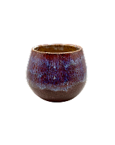 Iridescent Plum Splatter Wine Tumbler